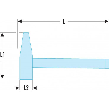 Marteau de mécanicien Facom - 132 x 33mm | 205H.80