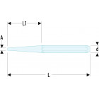 Image du produit : Chasse-goupilles Facom pour goupilles élastiques - 4.9mm - longueur 150mm - outil professionnel | 246.5