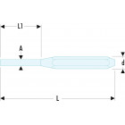 Image du produit : Chasse-goupilles Facom standard - 5.9mm - longueur 180mm - outil professionnel | 249.6