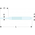 Image du produit : Chasse-goupilles Facom de précision à manchon de guidage - 1.9mm - longueur 88mm - outil professionnel | 251A.2