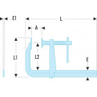 Image du produit : Serre-joints à pompe - 1000mm Facom | 272A.1000