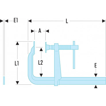 Serre-joints à pompe - 400mm Facom | 272A.400