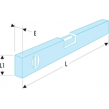 Niveau de chantier magnétique "placo - bâtiment" de 60cm de long - précision 1mm/m - tubulaire avec fiole verticale et horizontale Facom | 309BM.60