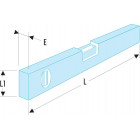 Image du produit : Niveau de chantier Facom magnétique à semelle usinée de 60cm de long - précision 0.5mm par mètre - niveau placo - bâtiment avec fiole verticale et horizontale et fiole de déclivité | 311B.60