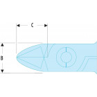 Image du produit : Pince coupante Facom Micro-Tech "compacte" maniabilité - longueur 110mm - outillage de précision | 407.MT