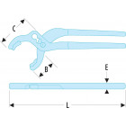 Image du produit : Pince "connecteur" - longueur 230mm Facom | 410.S