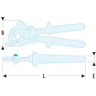 Image du produit : Coupe-câbles Facom à cliquet - diamètre de coupe maxi de 52mm isolés 1000 Volts série VSE - longueur 280mm - outillage électricien | 414.52AVSE