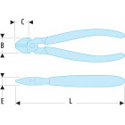 Image du produit : Pince coupante Facom diagonales - longueur 110mm | 416