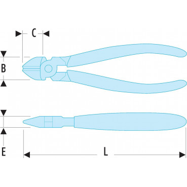 Pince coupante Facom diagonales - longueur 110mm | 416