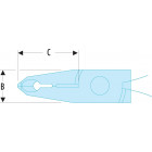 Image du produit : Pince coupante Facom Micro-Tech à 30° - longueur 120mm - outillage de précision | 427.MT