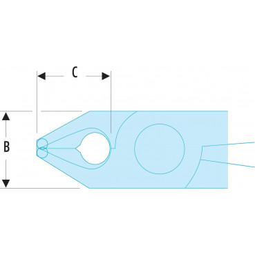 Pince coupante Facom Micro-Tech à 70° - longueur 110mm - outillage de précision | 429.MT