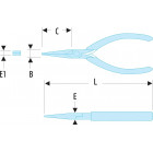 Image du produit : Pince de préhension Micro-Tech à bec effilés - longueur 135mm - outillage de précision Facom | 431.LMT