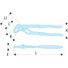 Image du produit : Pince multiprises à branches entrepassée - 33mm - longueur 240mm Facom | 484A