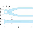 Image du produit : Tenaille type "russe" - longueur 280mm Facom | 495A.28EL