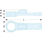 Image du produit : Clé à frapper sécurisée - 27mm - longueur 180mm Facom | 51BS.27