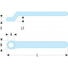 Image du produit : Clé polygonale contrecoudée isolée 1000 Volts série VSE - 13mm - longueur 165mm - outillage électricien Facom | 55.13AVSE