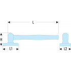 Image du produit : Batte à rétreindre N°1 - longueur 50mm - longueur 295mm Facom | 867D