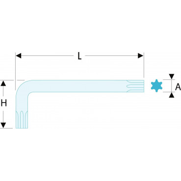 Clé mâle, allen, BTR - courte - Torx (T30) Facom | 89.30