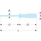 Image du produit : Tournevis Facom ISORYL pour vis cruciforme Phillips - longueur 125mm - PH2 | AP.2X125