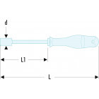 Image du produit : Tournevis Facom PROTWIST porte-embouts - longueur 75mm | ATM.H