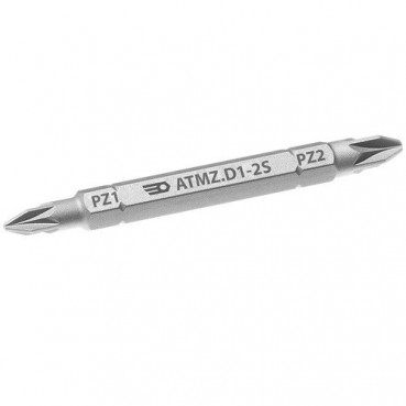 Embouts de vissage (lame) courte réversible 1/4" Pozidriv PZ1 - PZ2 - longueur 67mm Facom | ATMZ.D1-2S