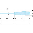 Image du produit : Tournevis Facom PROTWIST pour vis Torx Plus - longueur 100mm - Torx (IP27) | ATXP27X100