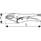 Image du produit : Pince-étau mono réglage bec court - longueur 250mm "Expert by Facom" | E084809