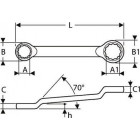 Image du produit : Clé polygonale contrecoudée - 24mm - longueur 330mm "Expert by Facom" | E111503