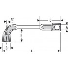 Image du produit : Clé à pipe 8mm débouchée 12 pans x 6 pans - 8mm - longueur 114mm "Expert by Facom" | E113370