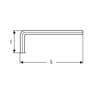 Clé mâle - Torx T40 - (clé allen, BTR) longueur 83mm "Expert by Facom" | E113854