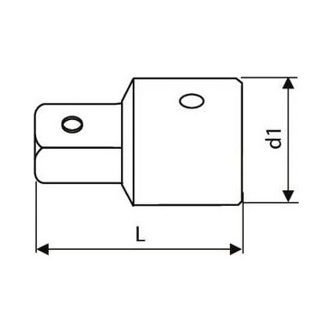 Augmentateur 3/8" - 1/2" - 18mm - longueur 36mm "Expert by Facom" | E117366