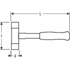 Image du produit : Massette a embouts interchangeables - diamètre 32mm - poids 0.29Kg - longueur 290mm "Expert by Facom" | E150302