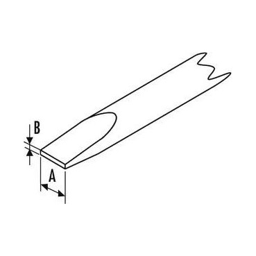 Tournevis plat boule pour vis à fente électricien - longueur 86mm "Expert by Facom" | E165404