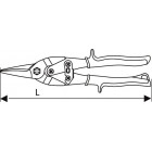 Image du produit : Cisaille pour rail placo (Type aviation) coupe droite - longueur 250mm "Expert by Facom" | E214563