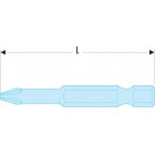 Image du produit : Embout plat de vissage pour vis à fente - 6.5mm - longueur 41mm Facom | ES.206.5