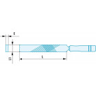 Image du produit : Lime plate demi-douce ADF outillage Facom antidéflagrant, antimagnétique | PAM.MD250SR