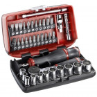 Image du produit : Coffret de douille Facom 1/4" 6 pans et embouts - 38 pièces - R.161B | R2NANOPB