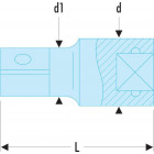 Image du produit : Rallonge 1/2" - longueur 75mm Facom | S.208