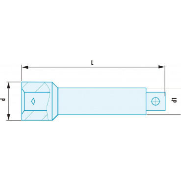 Rallonge 1/2" ADF - longueur 100mm outillage Facom antidéflagrant, antimagnétique | S.208SR