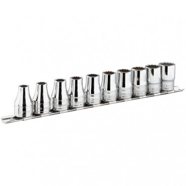 Jeu 6 douilles Facom 1/2" 12 pans en pouce sur rack - S - 11/16" - 3/4" - 13/16" - 7/8" - 15/16" - 1"mm - 12mm | S.41U