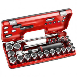 Coffret de douille Facom 1/2" 6 pans - 25 pièces - SXL.161 | SXL.DBOX2