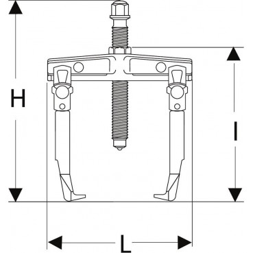 Extracteur 2 griffes coulissantes - arrache roulement Facom - 16mm | U.232-65