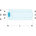 Image du produit : Adaptateurs pour embouts filetés - diamètre M16 x 2mm - 23mm - longueur 50mm Facom | U.53H2