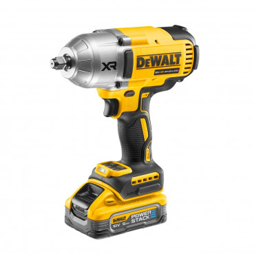 Boulonneuse Dewalt 1/2” - XR - sans fil - 18 Volts - 5Ah li-ion brushless 1396 nm – jonc de sécurité - powerstack | DCF900H2T-QW