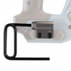 Image du produit : Crochet de suspension pour outillage électro portatif Makita, permet de suspendre votre outil à une échelle, escabeau, échaffaudage | 191W90-3