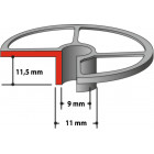 Image du produit : Guide à copier pour RP0910 et RP1110C - diamètre 11mm - diamètre intérieur 9mm Makita | 193331-5