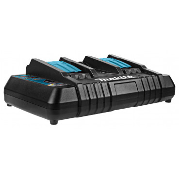 Chargeur rapide Makita 2 batteries Makstar Lithium (Li-Ion) 14,4 à 18 Volts - sans fil - DC18RD | 196933-6