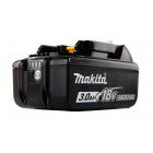 Image du produit : Batterie Makita LXT 3 Ah Lithium (Li-Ion) - 18 Volts - sans fil - 3 Ah - BL1830B - poids 0,60kg | 632G12-3