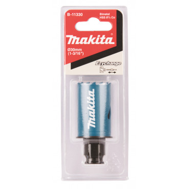 Scie cloche Makita BiM, 30mm Ezychange - diamètre 30mm - profondeur maxi de perçage 40mm - 1 pièce(s) | B-11330