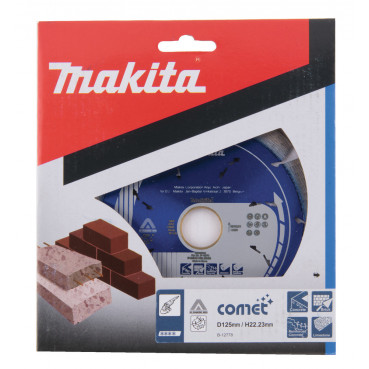 Disque diamant COMET pour béton - diamètre 125mm - alésage 20/22,23mm - Hauteur segment 10mm Makita | B-12778